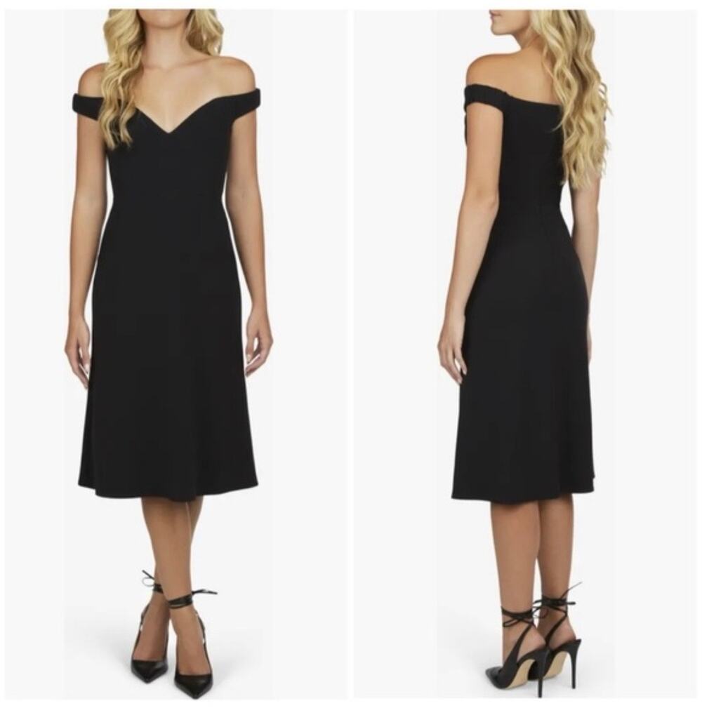 Katie May Jericho Off-Shoulder Dress - Black - Size Small